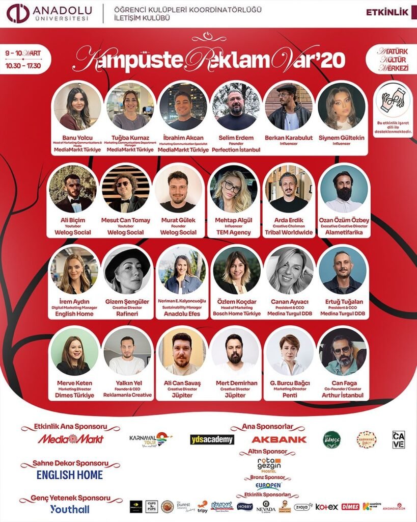 kampüste reklam var, ali biçim, mesut can tomay, anadolu üniversite iletişim kulübü