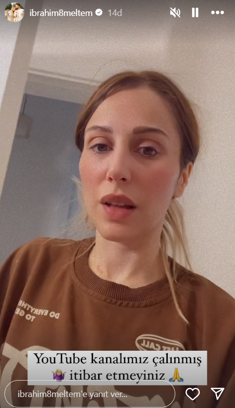 ibrahim meltem çiftinin youtube kanalı çalındı