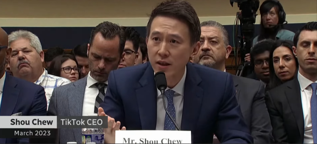 tiktok ceo'su shou chew