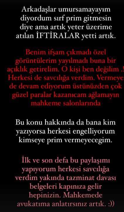 özlem aksoydan hakkında çıkan ifşalar için suç duyurusunda bulundu