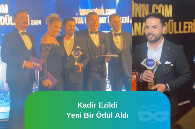 Kadir Ezildi yeni bir ödül aldı.