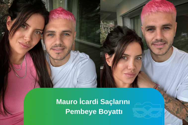 icardi saçlarını pembeye boyattı