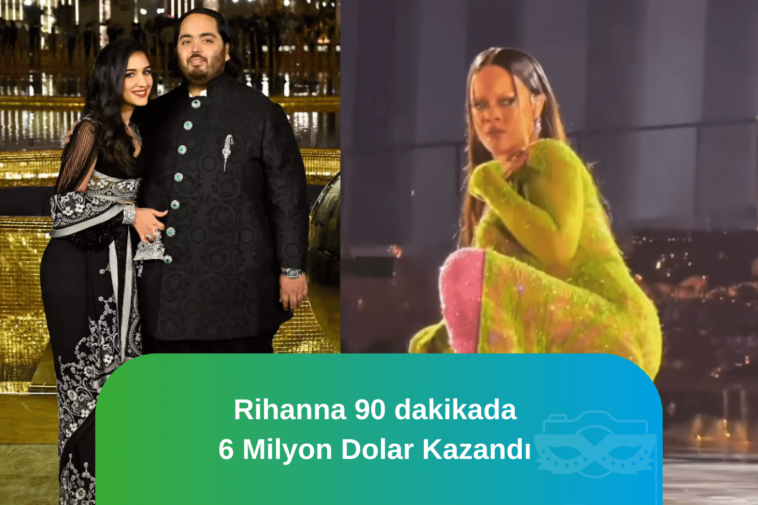 Rihanna 90 dakikada 6 Milyon Dolar Kazandı
